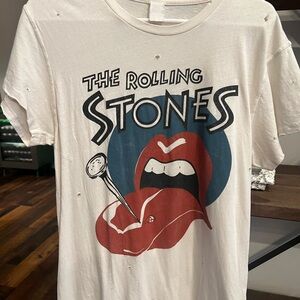 MadeWorn White Rolling Stones Graphic Tee